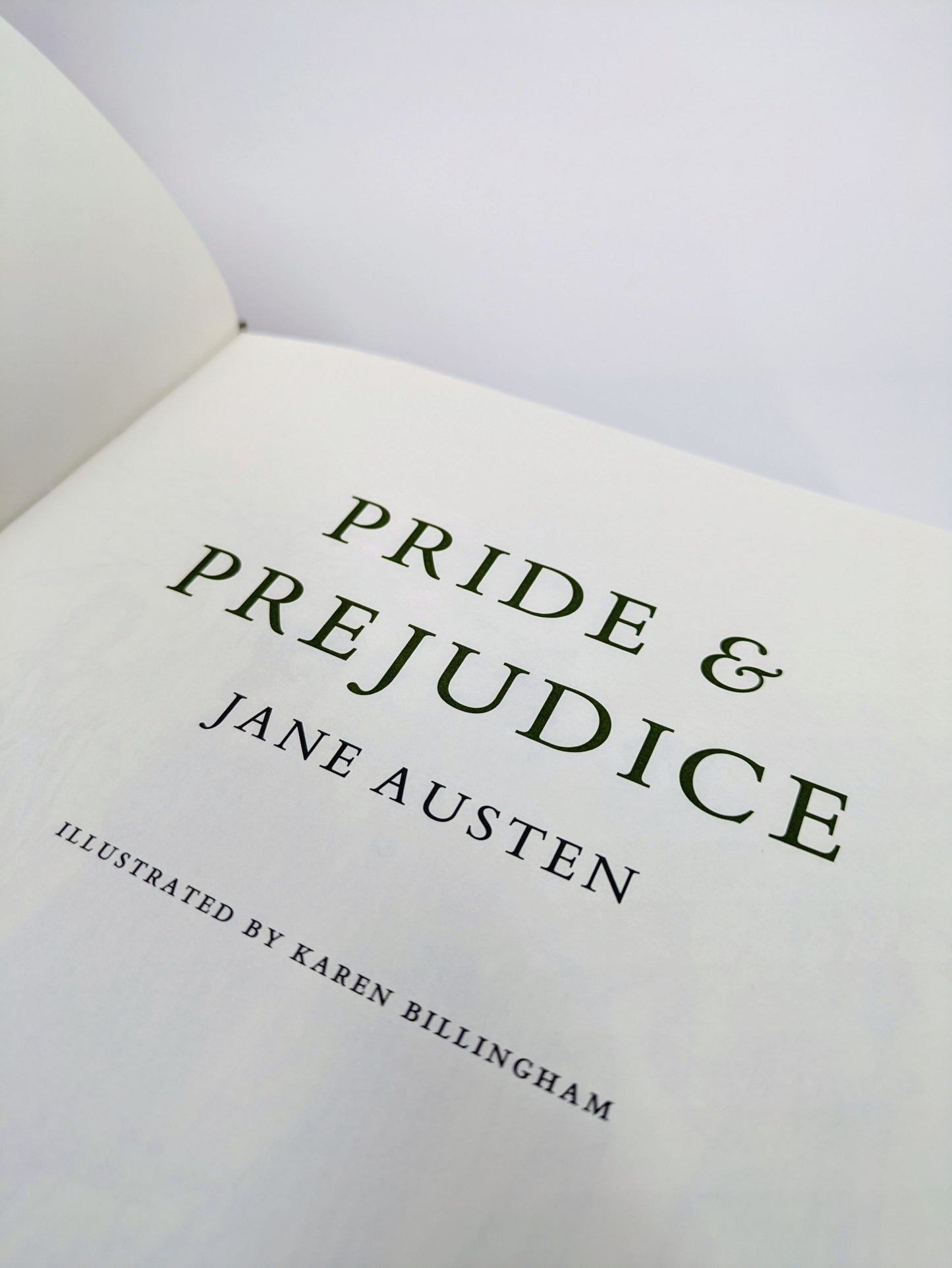 Pride & Prejudice by Jane Austen - Cloth Edition